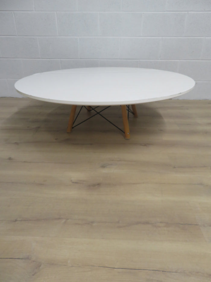 48"Diameter White Coffee Table