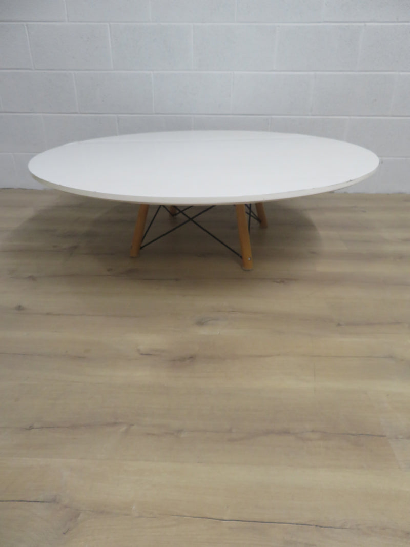 48"Diameter White Coffee Table