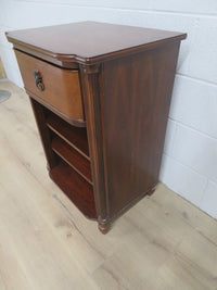 20"W Single Drawer Solid Wood Side Table