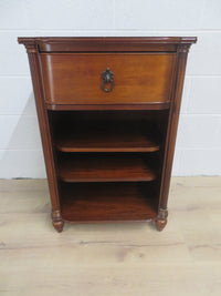 20"W Single Drawer Solid Wood Side Table