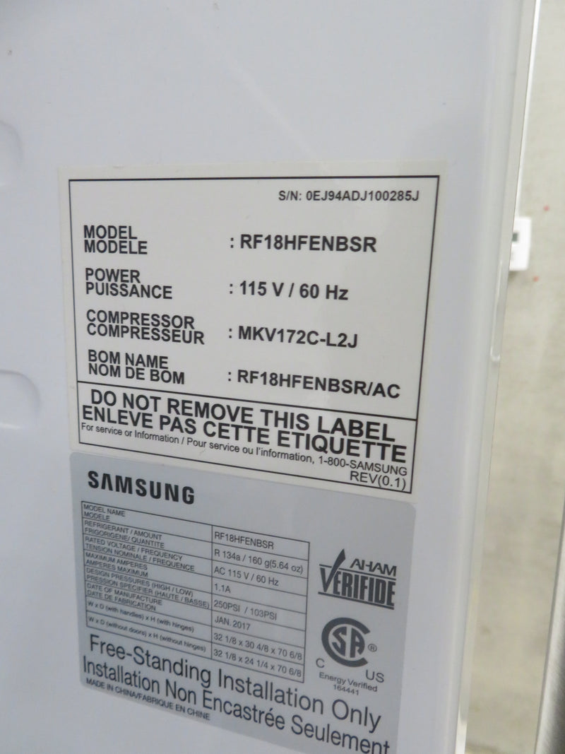 32" French Door Fridge Freezer in Stainless Steel