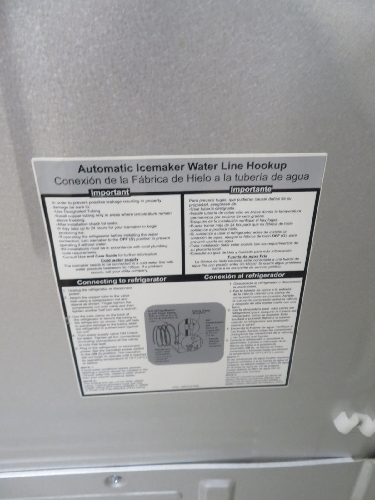 36" French Door Fridge Freezer in Stainless Steel with Ice Maker