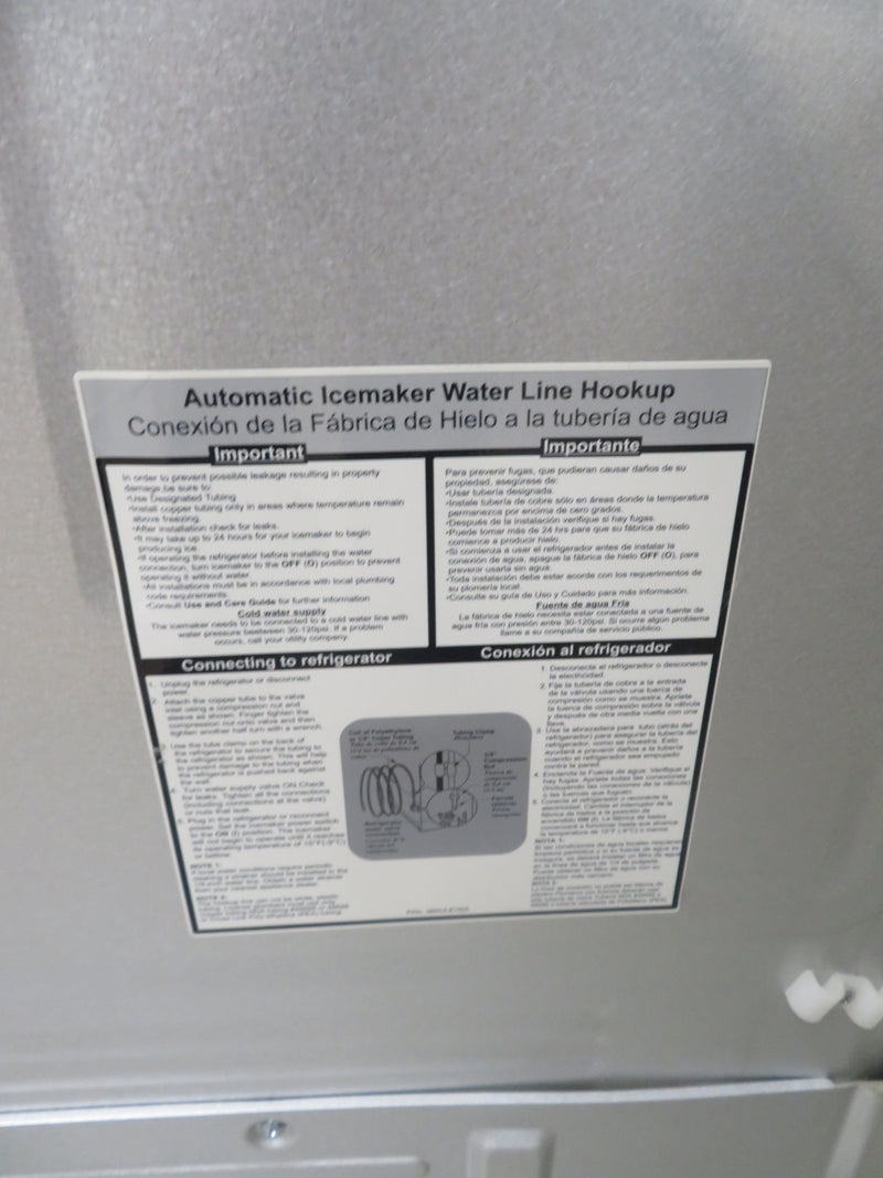 36" French Door Fridge Freezer in Stainless Steel with Ice Maker