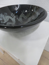 16.5"W Tempered Glass Sink Bowl