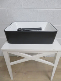 19"W Oblong Porcelain Counter Top Sink