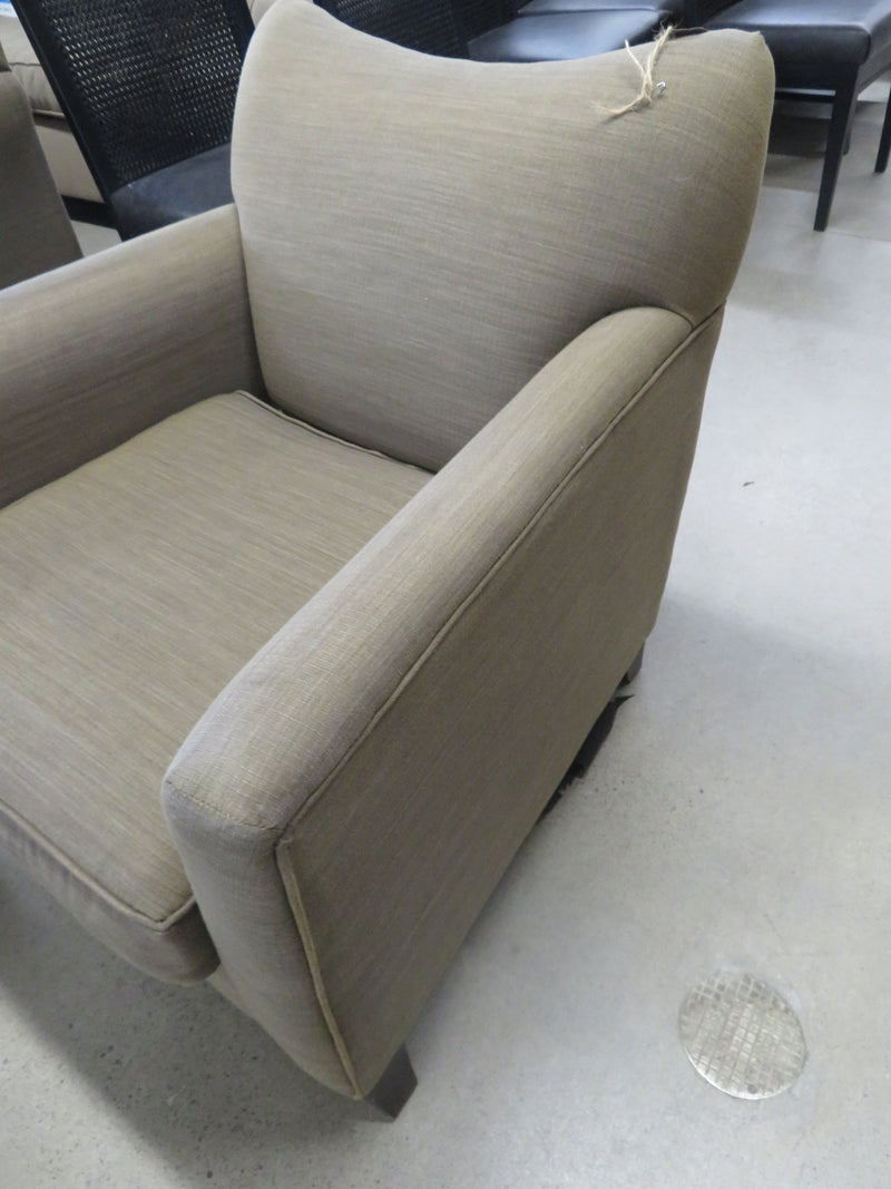 33"W Modern Style Armchair in Tan