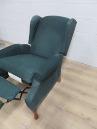 31"W Reclining Wing Back Chair