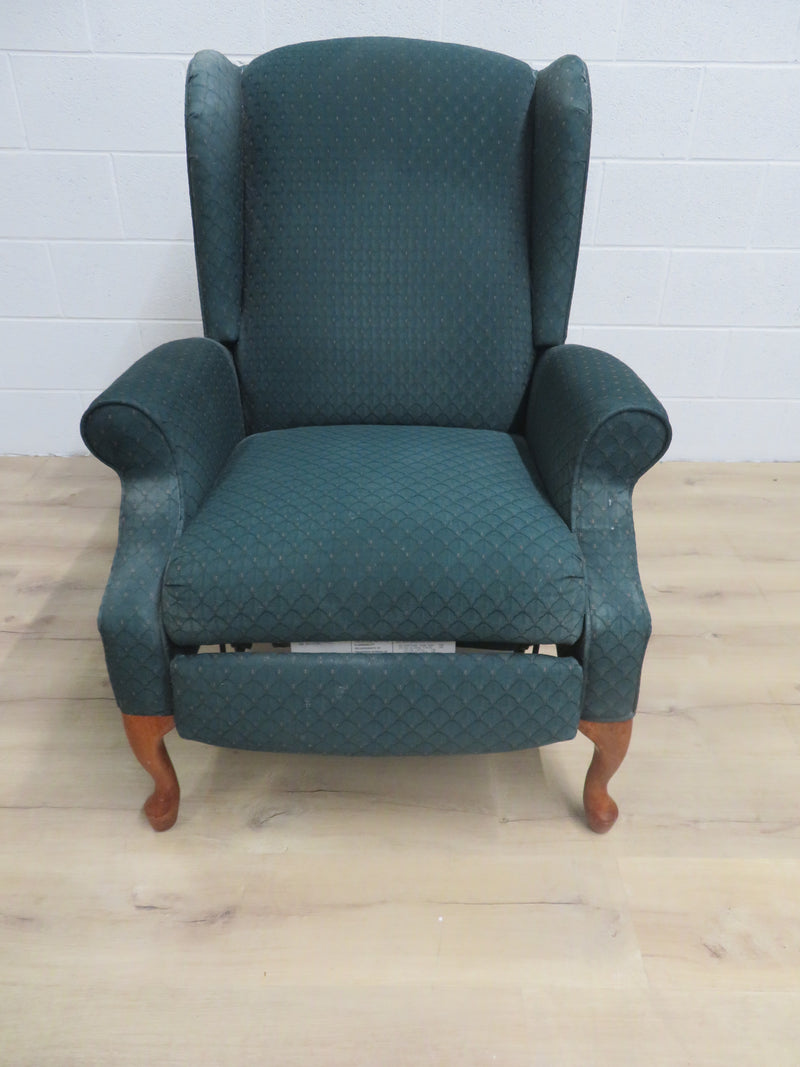31"W Reclining Wing Back Chair