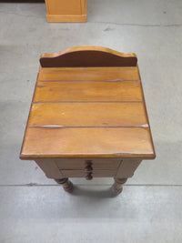 15"W Rustic Telephone Table with Two drawers