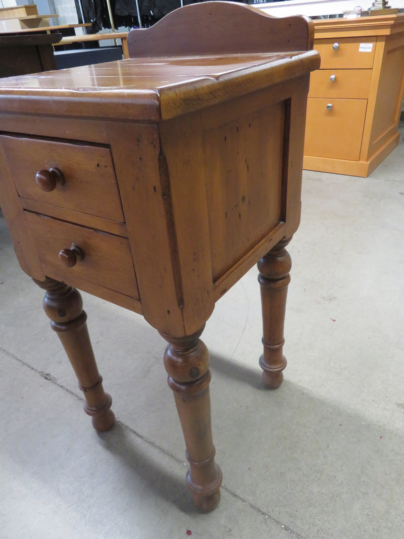 15"W Rustic Telephone Table with Two drawers