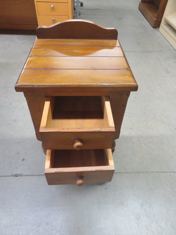 15"W Rustic Telephone Table with Two drawers