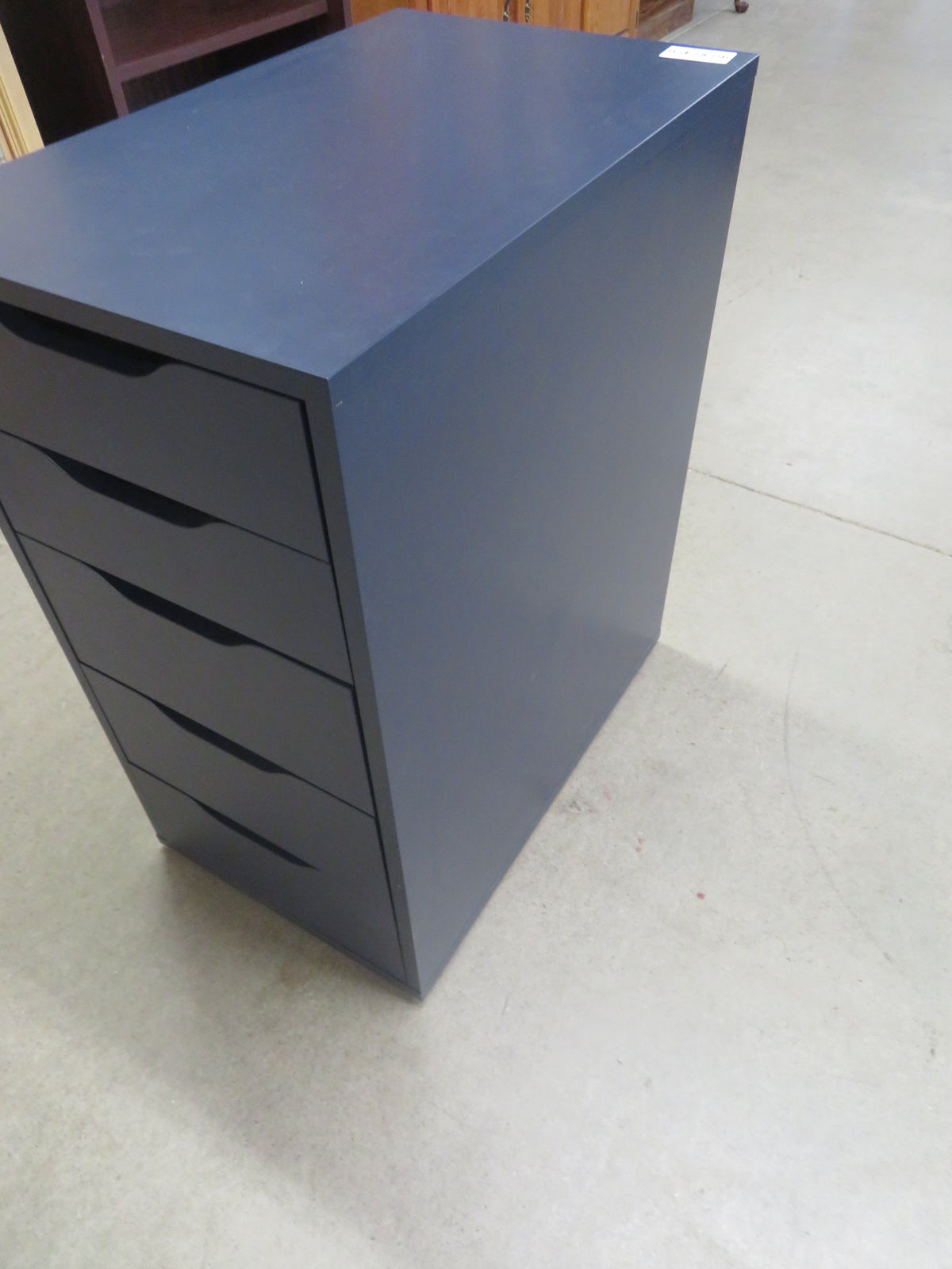 14.5"W Office/Desk Drawers with 5 Drawers - Navy Blue