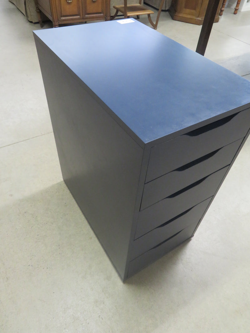 14.5"W Office/Desk Drawers with 5 Drawers - Navy Blue