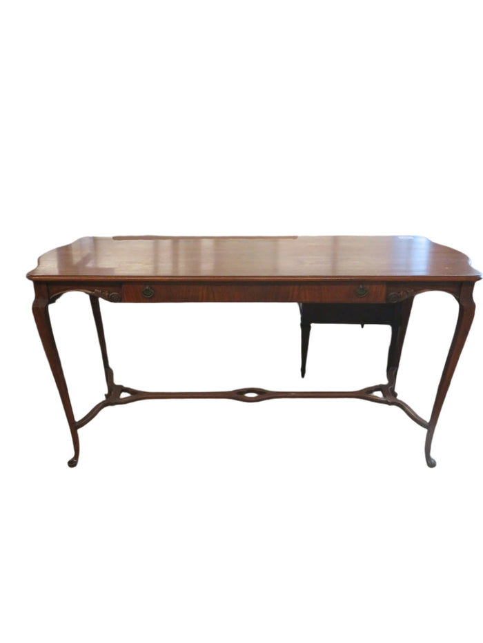60"W Solid Wood Sofa Table with One Drawer