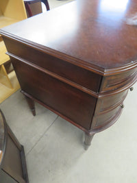 62"W Solid Wood Double Pedestal Desk