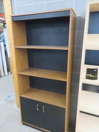32"W Bookcase with Lower cupboard
