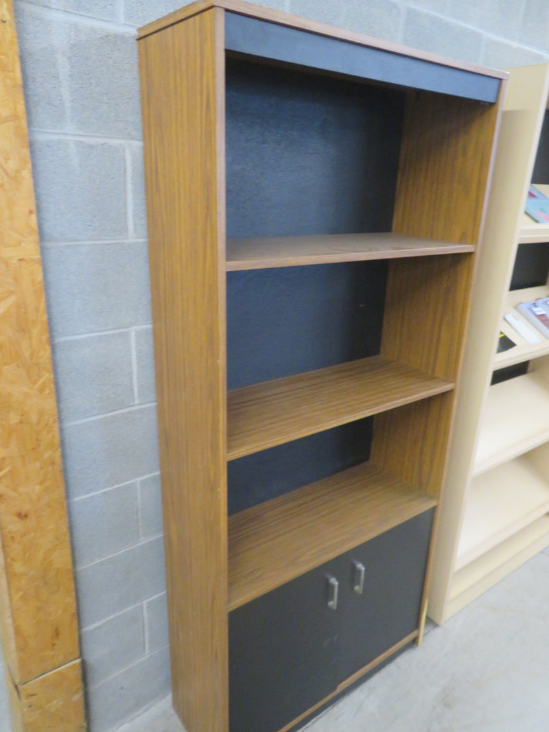 32"W Bookcase with Lower cupboard