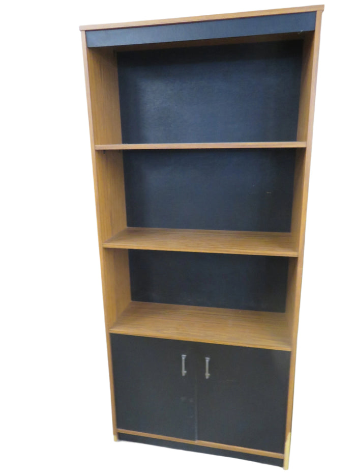 32"W Bookcase with Lower cupboard
