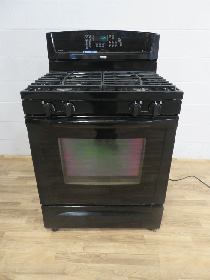 Whirlpool Gold Gas Stove in Black
