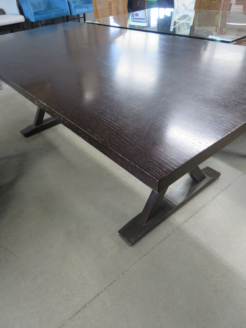 86"W Dining Table - Black