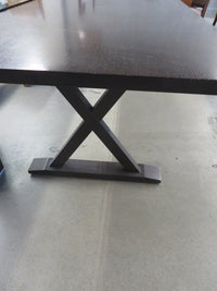 86"W Dining Table - Black