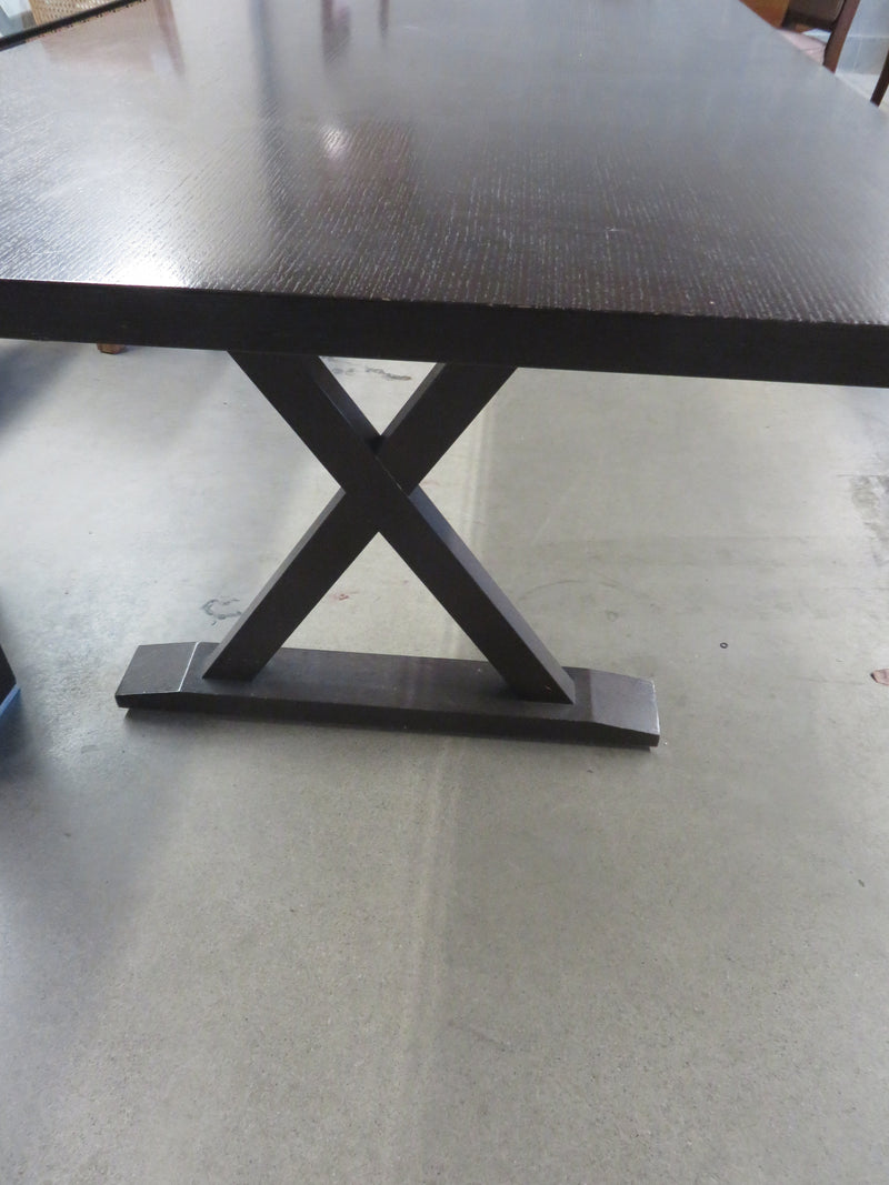 86"W Dining Table - Black