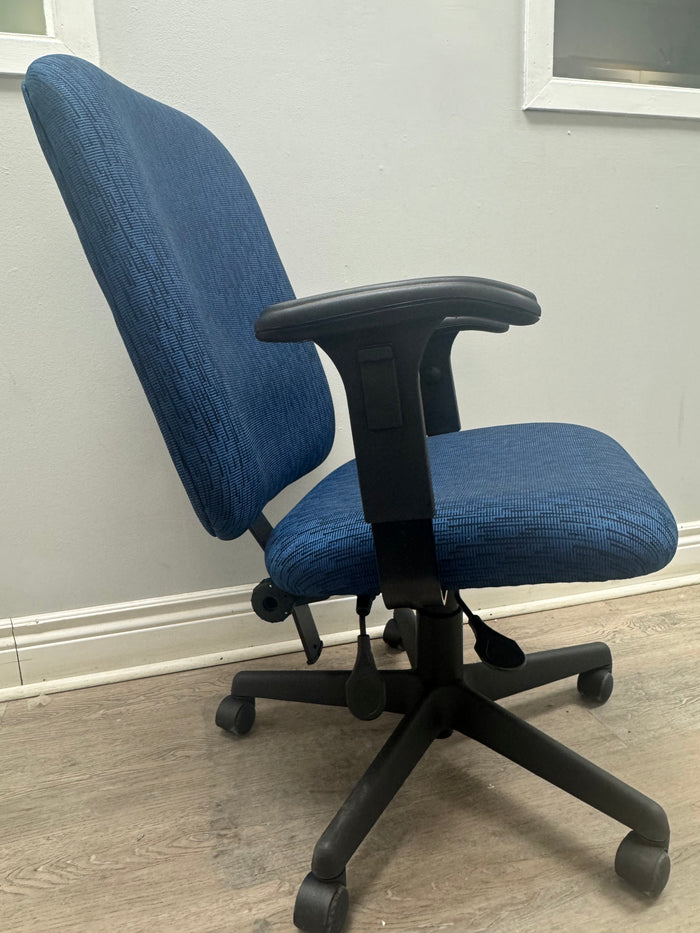 Ergonomic Office Chair - Blue Fabric