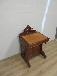 27"W Antique Victorian Davenport Writing Desk