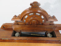 27"W Antique Victorian Davenport Writing Desk