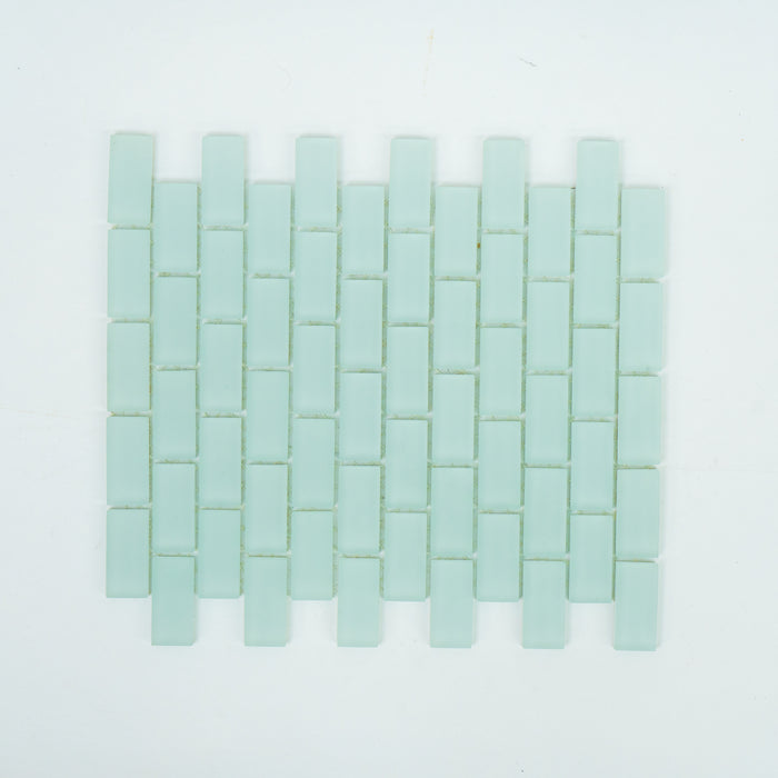 Matt Light Mint Mosaic Tiles - 10.7" x 11.7"