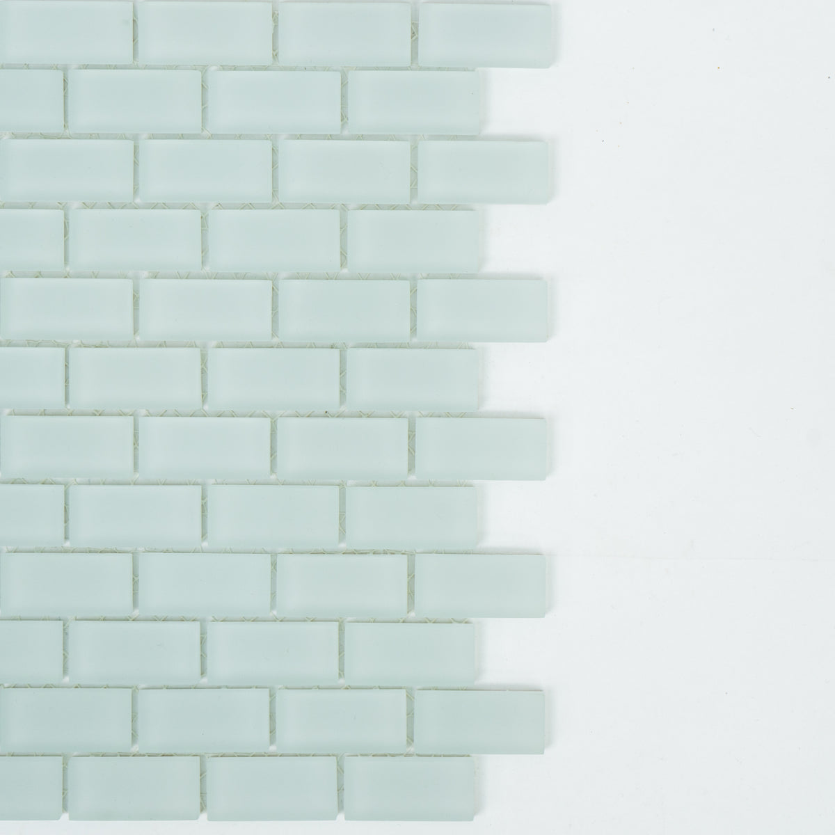 Matt Light Mint Mosaic Tiles - 10.7" x 11.7"