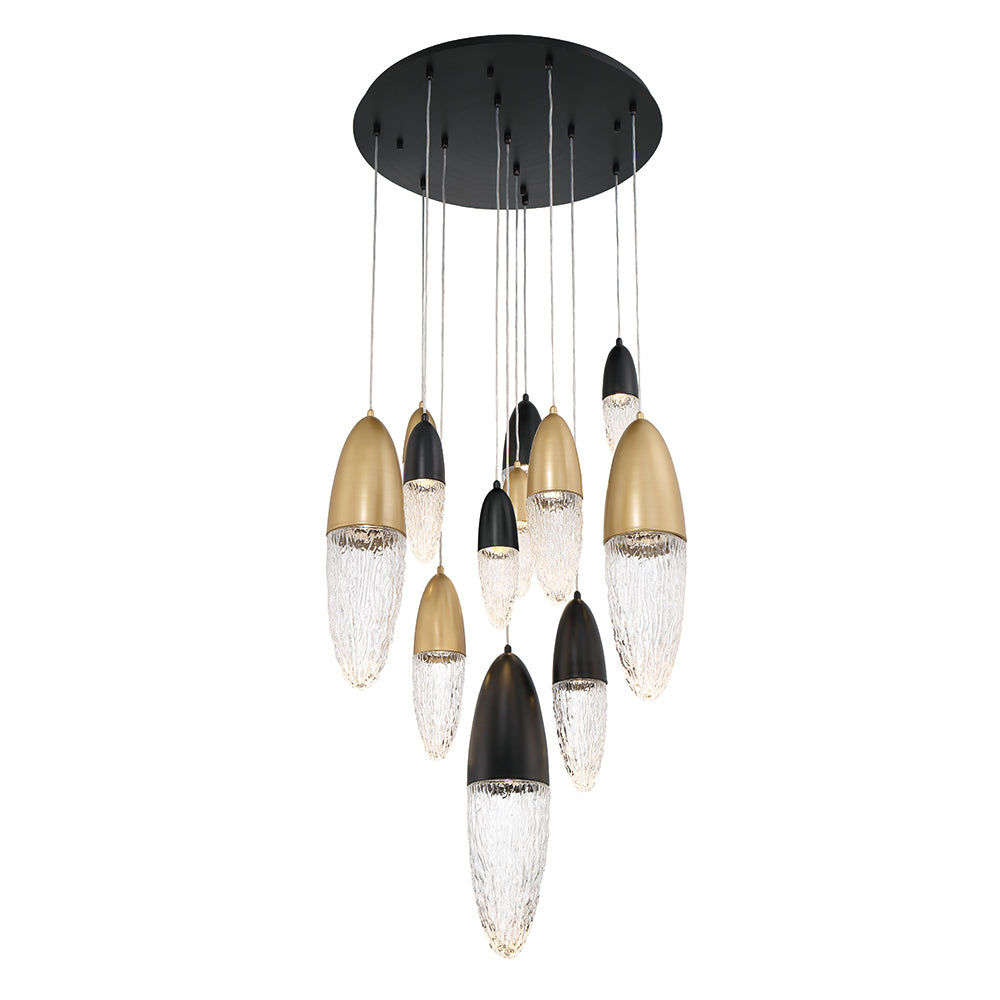 Chandelier in Matte Black