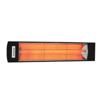 39"W Single Element Electric Heater - 1500W - Black
