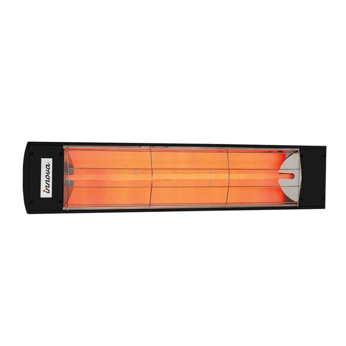 39"W Single Element Electric Heater - 1500W - Black
