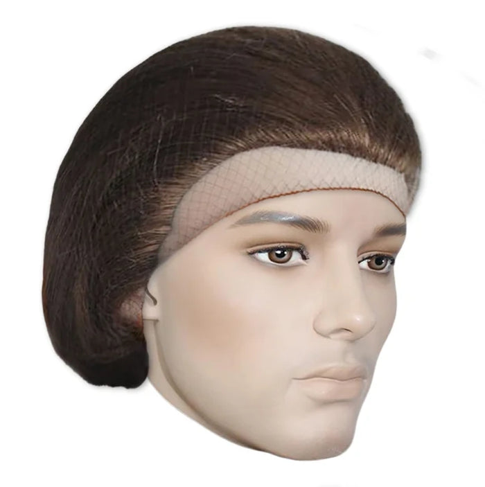 Invisible Mesh Hairnet White Nylon 28" - 100 Hairnets 1850