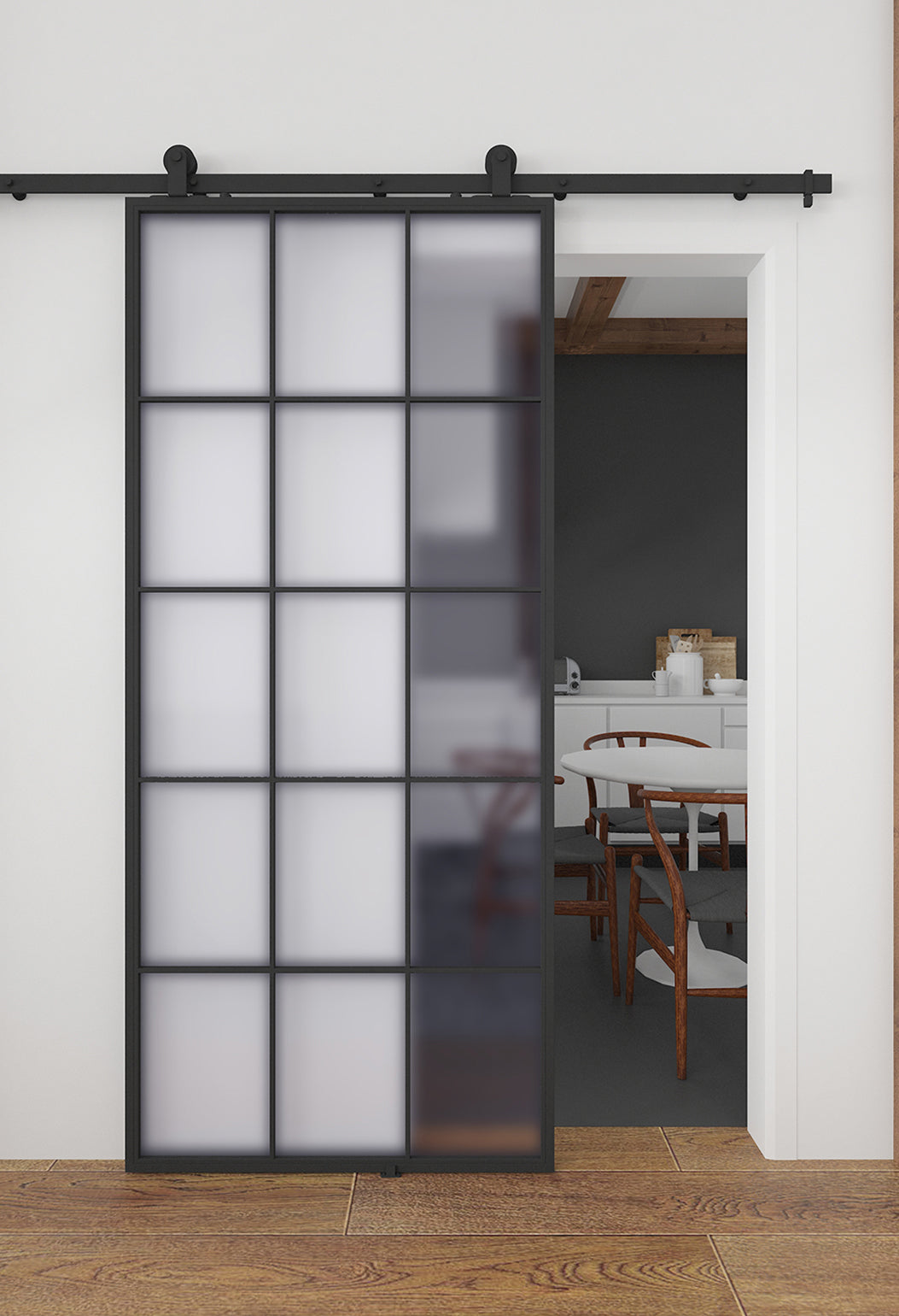 36"W x 80"H Sliding Door Kit - Queen's Clair