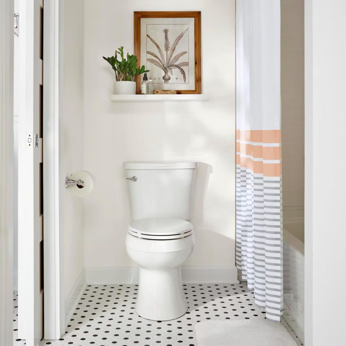 Kohler Gleam 2-Piece Chair Height Elongated Skirted 4.8 LPF Single Flush Toilet in White with Slow Close Seat