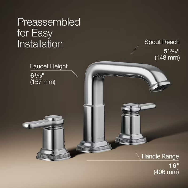 KOHLER Numista Widespread 2-Handle Bathroom Sink Faucet in Chrome