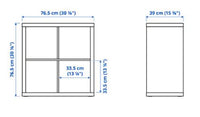 IKEA KALLAX 2x2 Cube Birch Shelving Unit