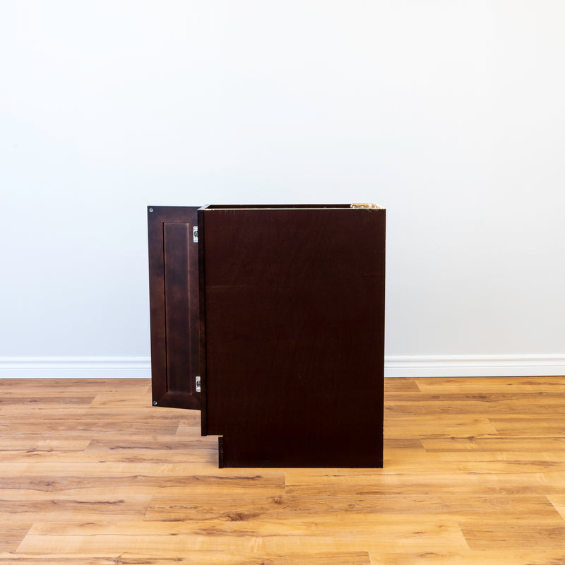 Rockwood 9" End Base and Shelf Cabinet -Chocolate Mahogany