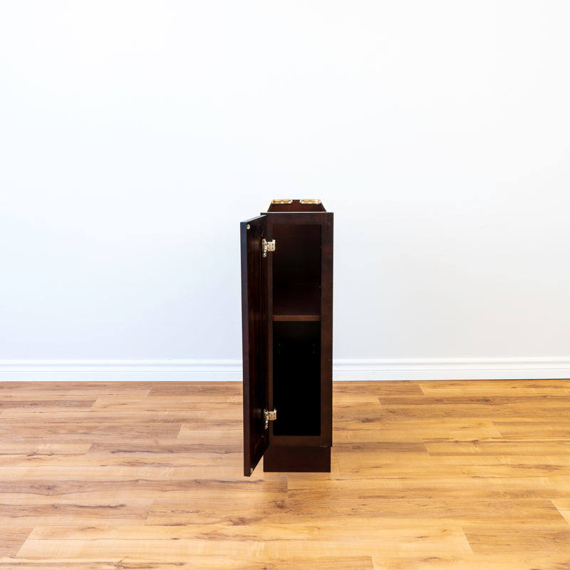Rockwood 9" End Base and Shelf Cabinet -Chocolate Mahogany