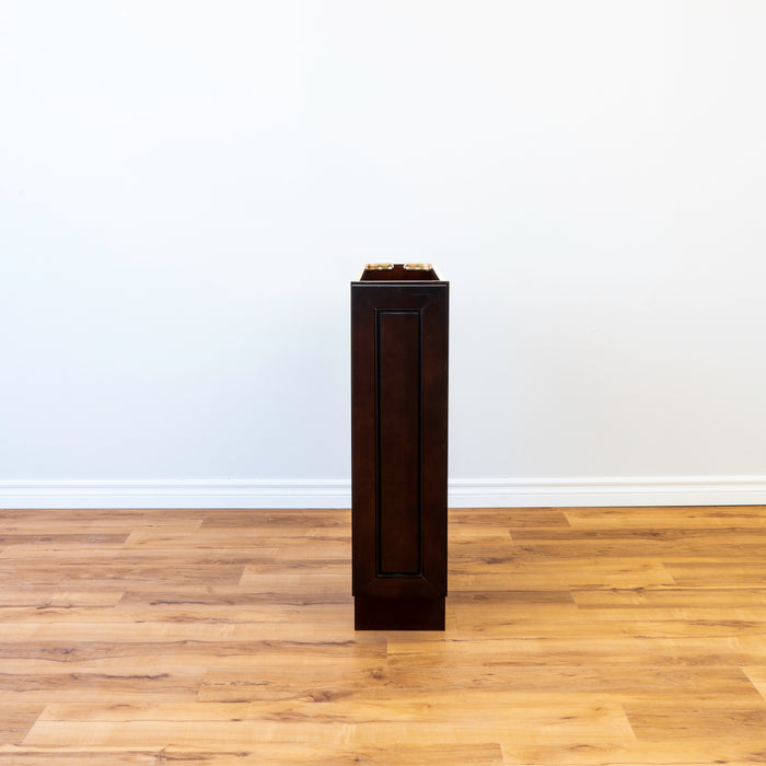 Rockwood 9" End Base and Shelf Cabinet -Chocolate Mahogany