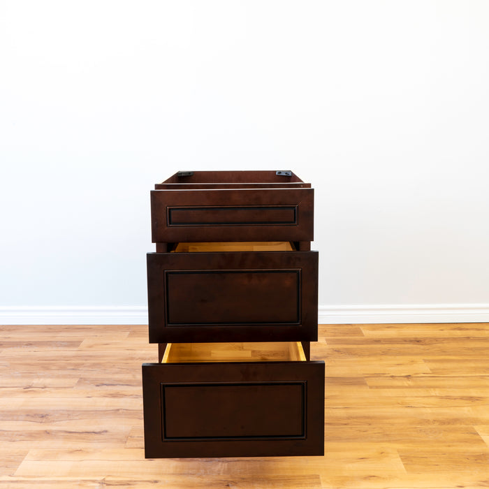 EMDB21 RockWood Kitchens Base Cabinet 3 Drawers