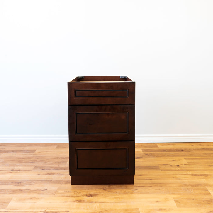 EMDB21 RockWood Kitchens Base Cabinet 3 Drawers