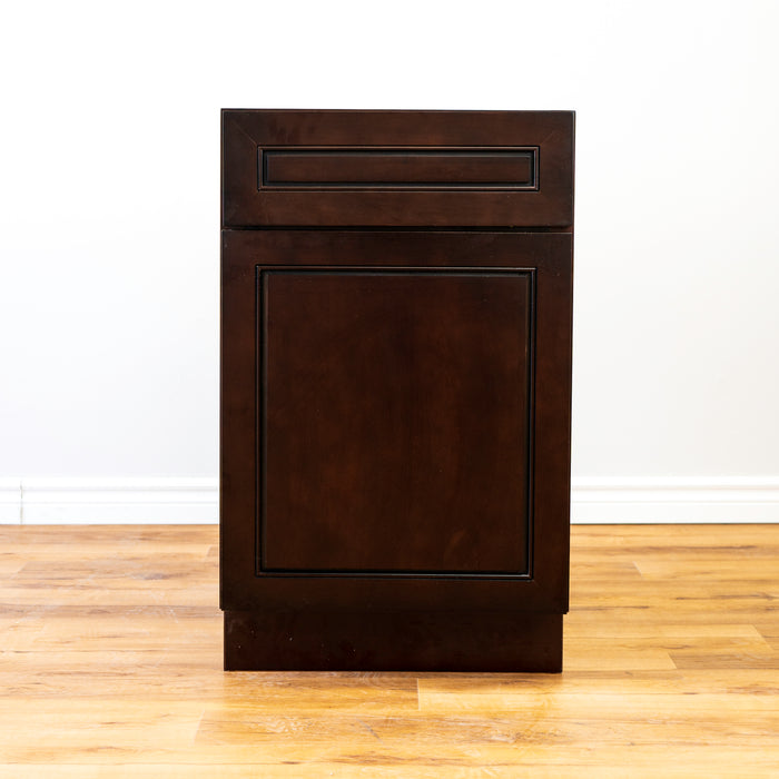 Canada Kitchens Base Cabinet with One Drawer - Mahogany