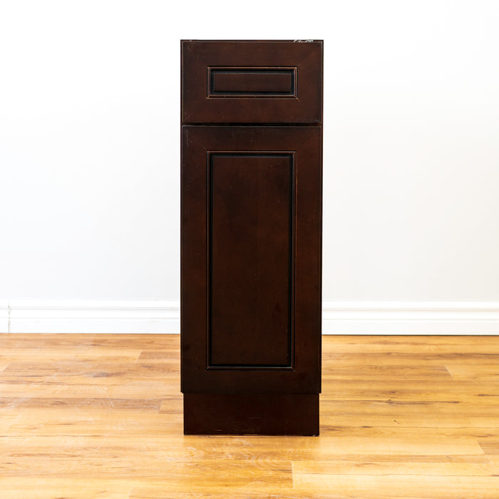 Canada Kitchens 12" W Base Cabinet with One Drawer - Mahogany