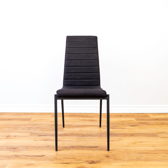 Hazel Side Chair- Keystone Black With Matte Black Legs