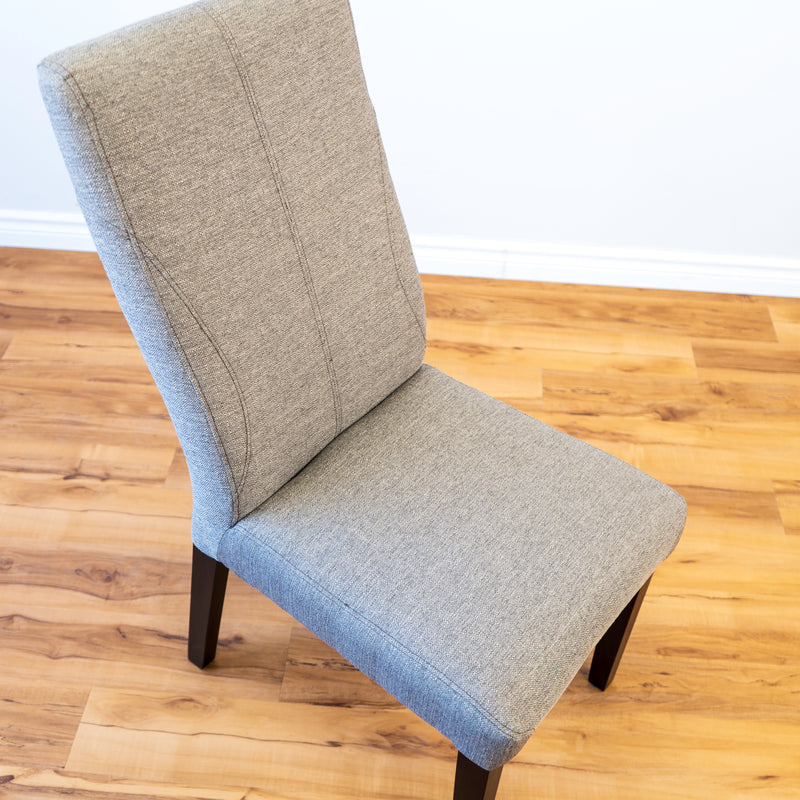 Vienna Grey Dining Chair with Black Legs