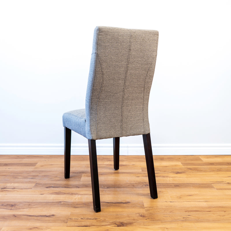 Vienna Grey Dining Chair with Black Legs