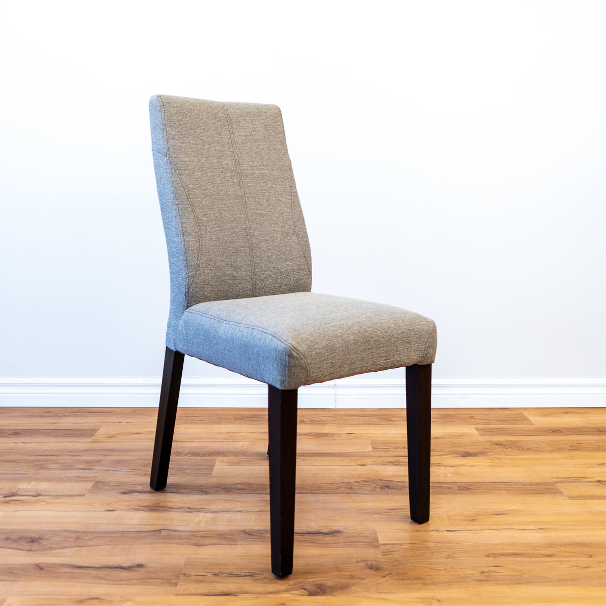 Vienna Grey Dining Chair with Black Legs